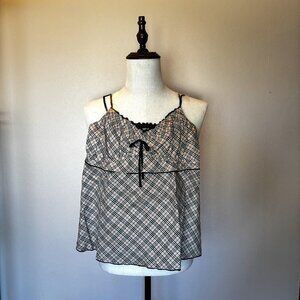 Burberry Blue Label Women’s Check Cami Top Size 38 (US 4/6)